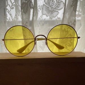 RayBan round tinted sunglasses